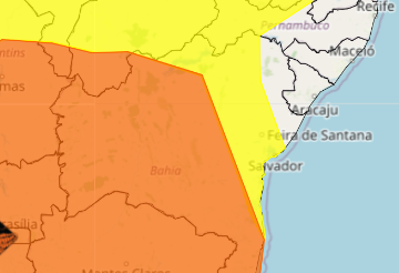 Alerta de tempestade cobre grande parte da Bahia e regiões do Piauí e Maranhão 2 alerta de tempestade para o nordeste
