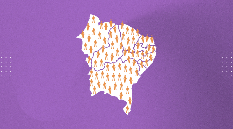 Capa da matéria "População do Nordeste é menor que o estimado em 76% dos municípios, revela Censo 2022" publicada originalmente na Agência Tatu.