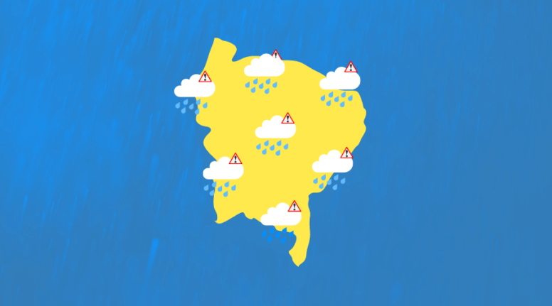 Capa da matéria "Chuvas no Nordeste deixam mais de 27 mil pessoas desalojadas " publicada originalmente na Agência Tatu