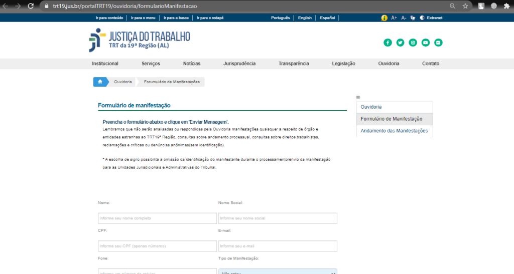 Confira como solicitar informações via LAI aos principais órgãos públicos de AL 9 TRT AL - Confira como solicitar informações via LAI aos principais órgãos públicos de AL