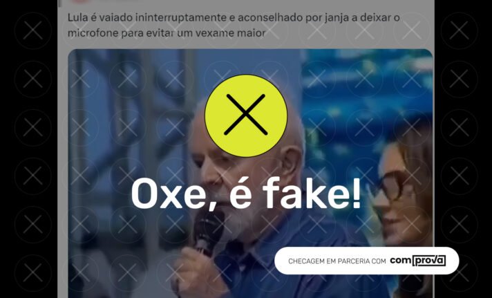 é fake que Lula foi vaiado
