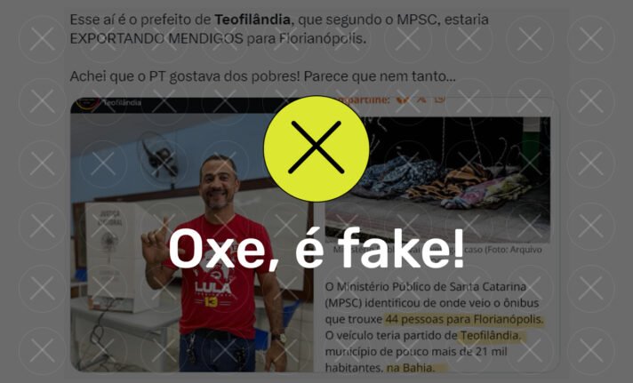 Pessoas em situação de rua foram enviadas da Bahia a Florianópolis? É falso! 3 Fake moradores de rua florianópolis