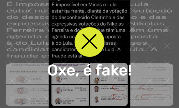 fake votacao lula direita - Voto em candidatos de diferentes linhas políticas é algo comum e não interfere na lisura das eleições