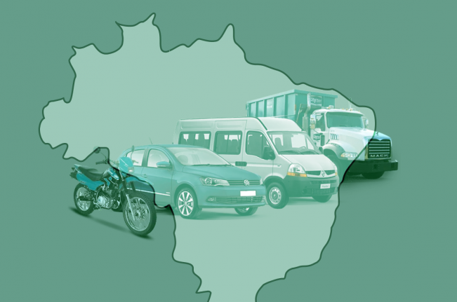 frota veiculos brasil agencia tatu - Infográfico: a evolução da frota de veículos no Brasil